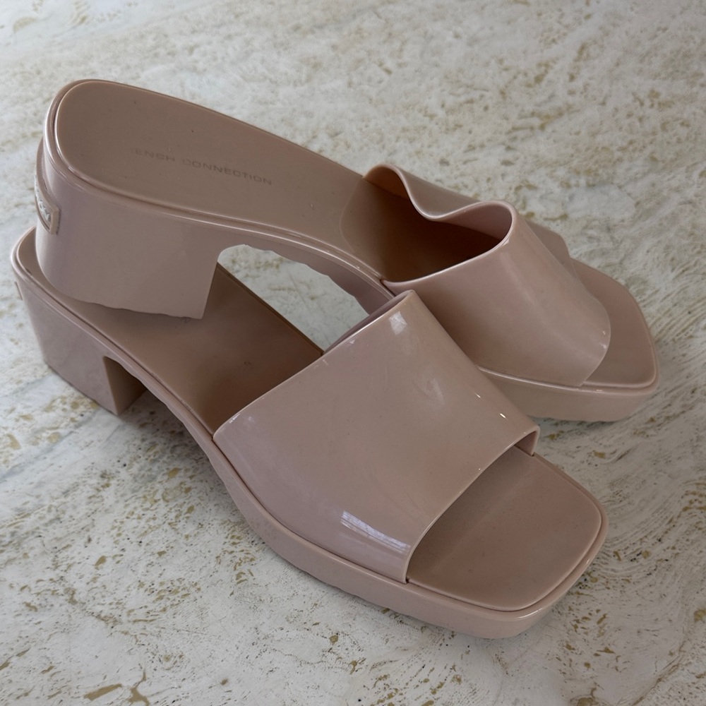 French Connection Women's Almira Slip On Open Toe Heel Sandal size 11